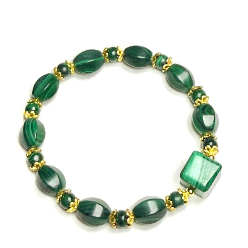 Flourishing Bloom Malachite Bracelet